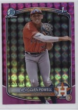 2025 Bowman Chrome Prospects Fuchsia Geometric Refractor /299 Caden Powell 1tv8
