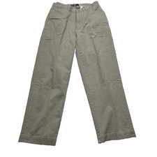 Men's Ralph Lauren Philip Polo Khaki Flat Pants Casual 32x30" Normalcore