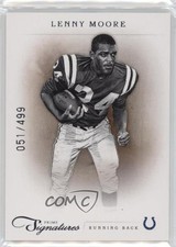 2011 Panini Prime Signatures 51/499 Lenny Moore #110 HOF 1d0k