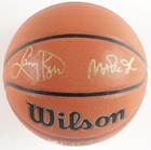 Wilson NBA Basketball Larry Bird & Magic Johnson Signed PSA Authenticated — photo 2