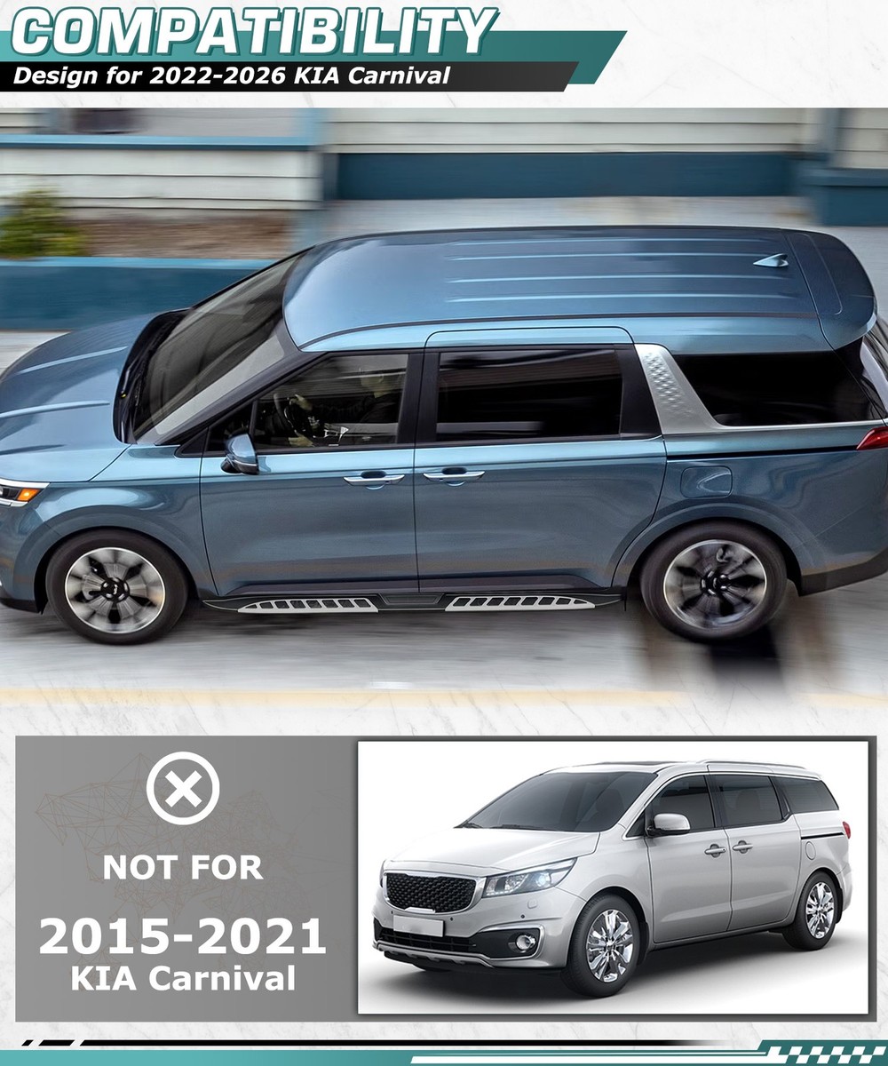 Running Boards Fit For KIA Carnival 2022-2026 Accessories Side