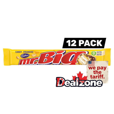 12x Cadbury Mr. Big Chocolate Full Size 50g, Fresh and Delicious from Canada