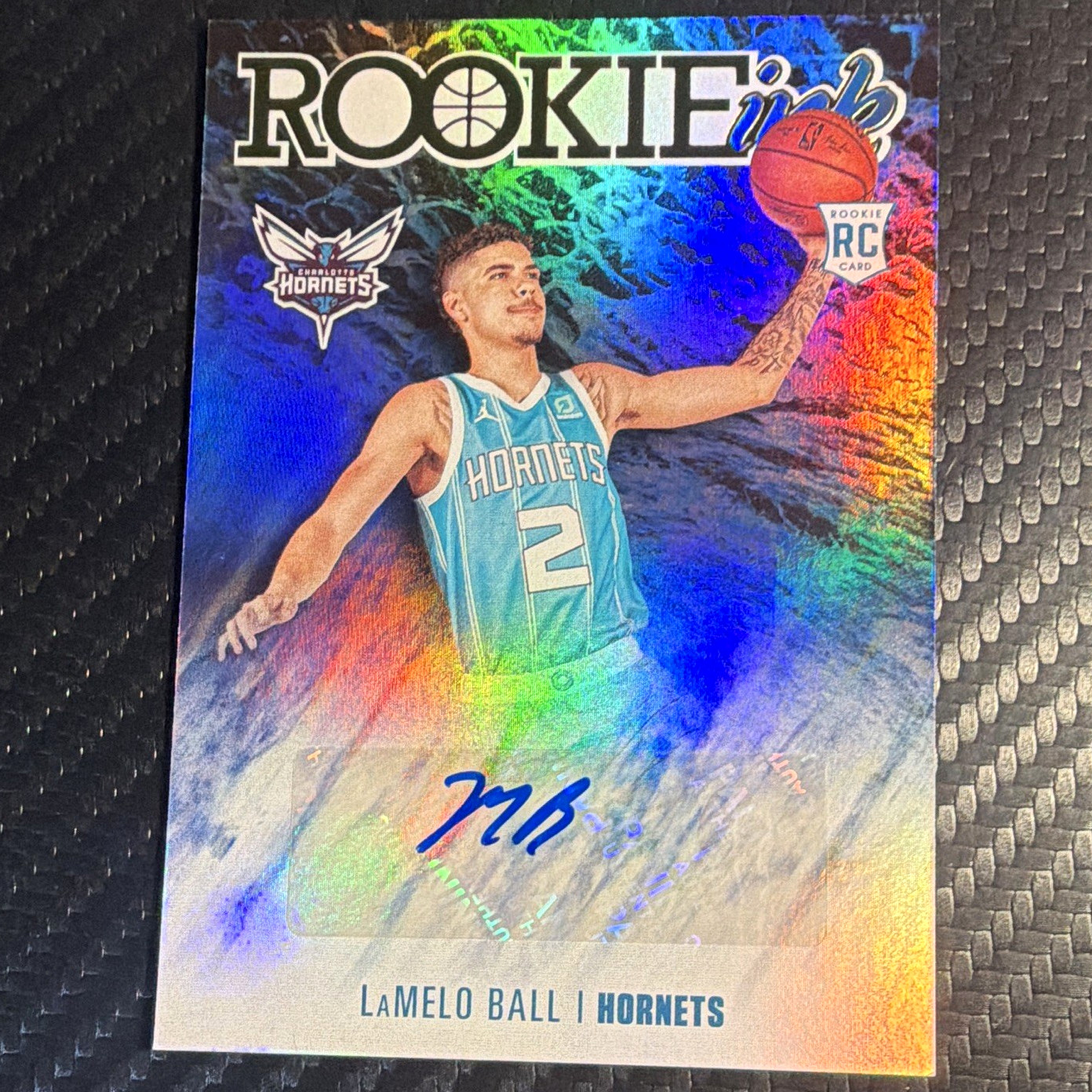 Panini 2020-21 NBA Hoops Rookie Ink LaMelo Ball Hornets Auto RC #RI-LMB