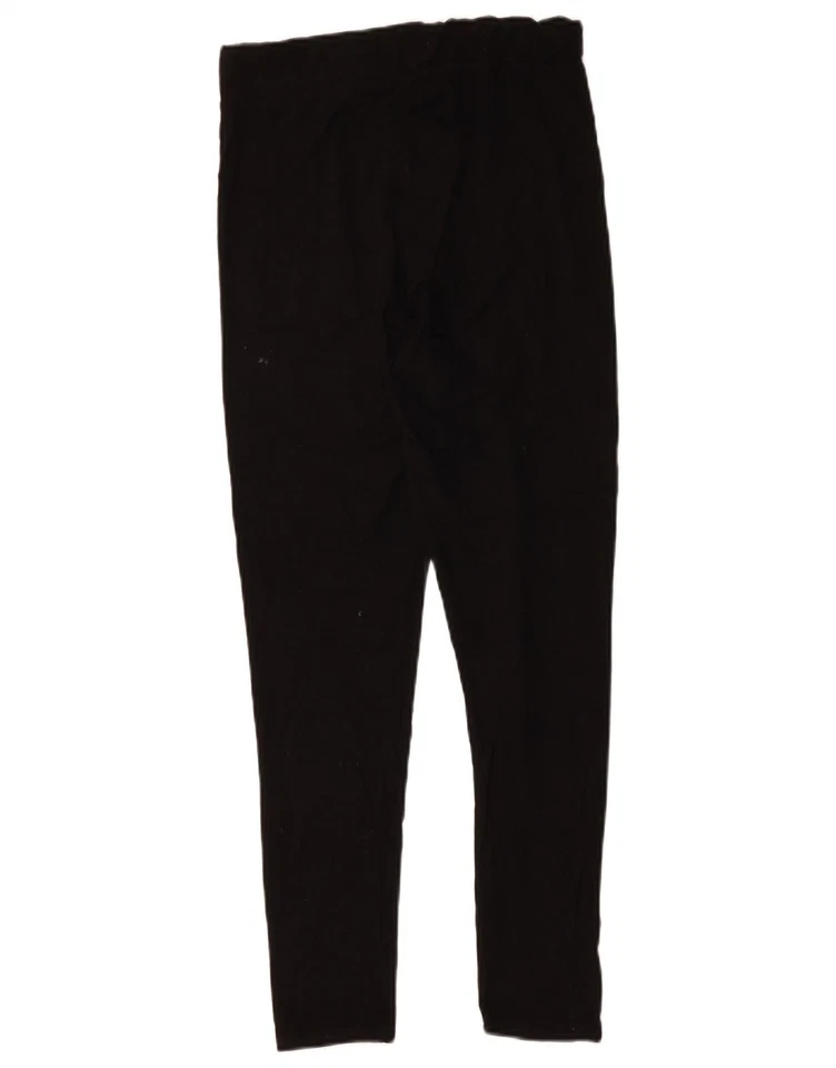 TOPSHOP Mujer Leggings Reino Unido 12 Mediano Negro Viscosa RX05 Foto 2 de 3