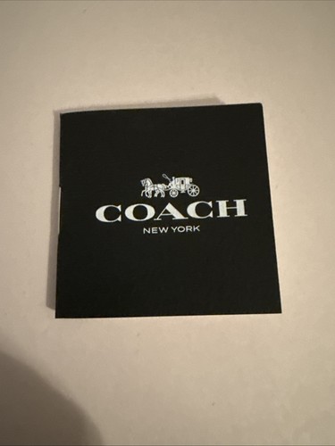 New Coach Jewelry Care Miniature Booklet 2019 - Picture 2 of 4