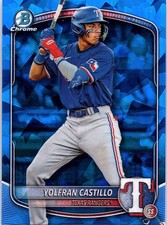 2025 Bowman Draft Sapphire YOLFRAN CASTILLO #BDC-107 Chrome Rangers