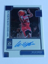 2022-23 Panini Donruss Optic Willie Green Signature Series #SS-WGR Sixers Auto
