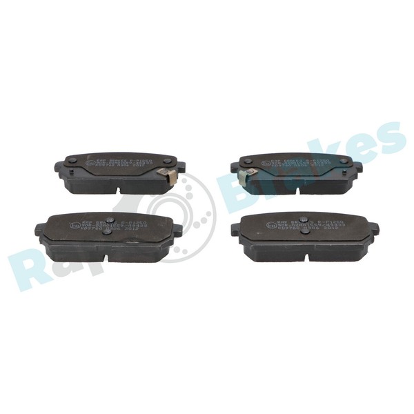 RAP Brakes Bremsbelagsatz Scheibenbremse R-P1250 FüR KIA Carens 3 UN 1 FC FJ 110-image
