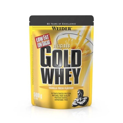 (49,90 EUR/kg) Weider Gold Whey 500g Protein Eiweiß Muskeln div. Geschmäcker