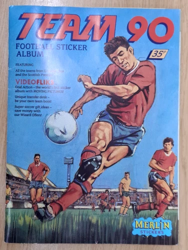 MERLIN TEAM 90/1990 FOOTBALL STICKER ALBUM 67% COMPLETE: VERY GOOD CONDITION !!!