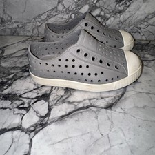 Native 6C Gray Slip On Rubber Shoes Toddler