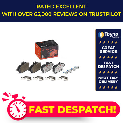 Brake Pads Set fits MERCEDES A200 W176 1.6 Rear 12 to 18 M270.910 Brembo Quality