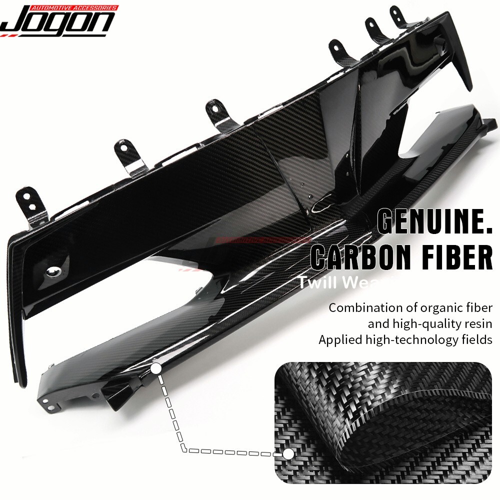 Carbon Front Central Bumper Bar Grill Guard Trim For C8 Corvette Z06