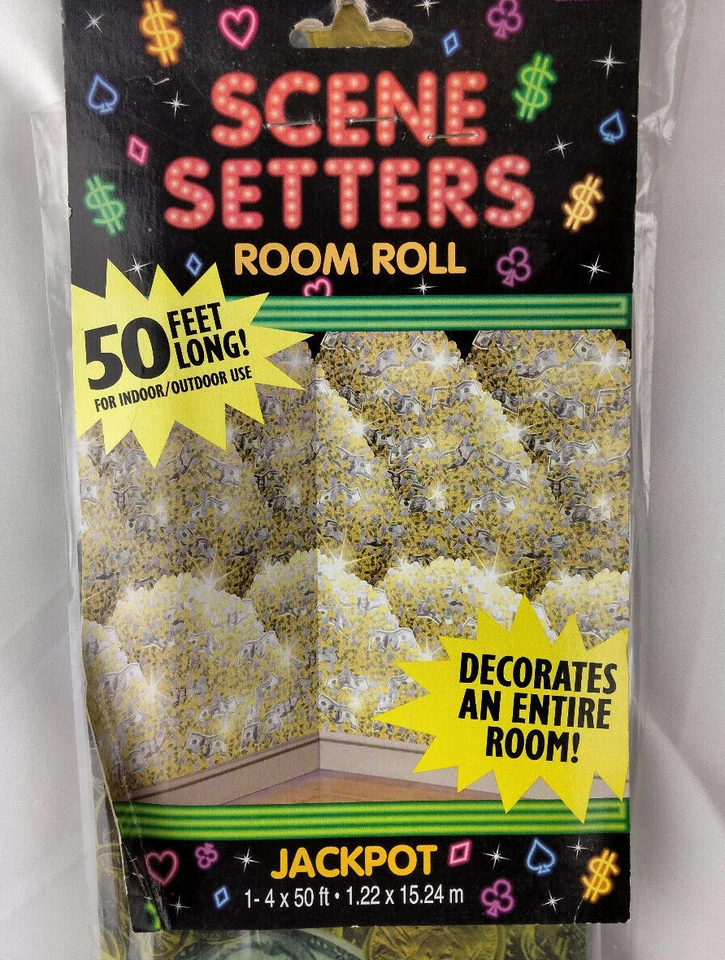 Scene Setter Room Roll Jackpot Money Backdrop 50Ft L. x 4Ft H. Indoor/Outdoor - Image 2 of 4
