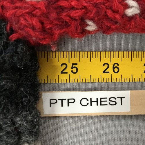 Heavy Vintage Handknit Winter Sweater and Hat Womens M Oversized Red Cardigan, $96.75 - Photo 4