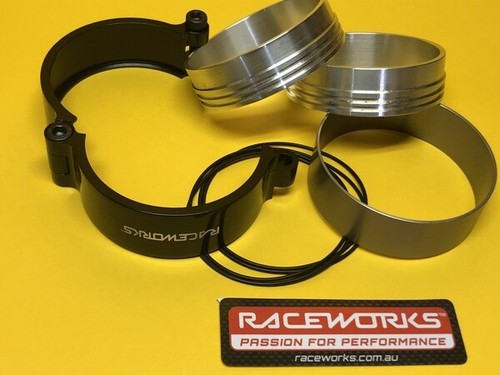 2.5" 63 mm Clamshell coupling weld on wiggins clamp Aluminium black IPC-250ABK - Picture 1 of 2