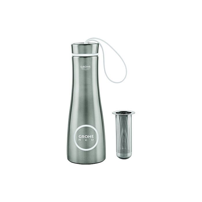 Фляжка-брелок Grohe красная 409191SD0, 450 мл, Edelstahl, doppelwandig