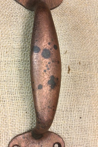 Old Screen Door Handle Pull Vintage Store Front Thumb Latch Bronze Brass 11" - Picture 3 of 13