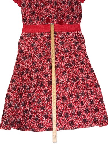 Vintage 90’s Diane Freis Georgette Fun Print Dress Size M/L (See Measurements) - Bild 10 von 13