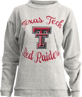 Womens Texas Tech University Sweatshirt Comfy Terry L/S Crew