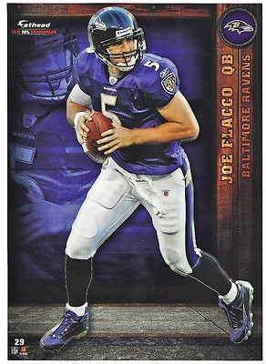 JOE FLACCO FATHEAD TRADEABLES BALTIMORE RAVENS DELEWARE BLUE HENS 2012 #29