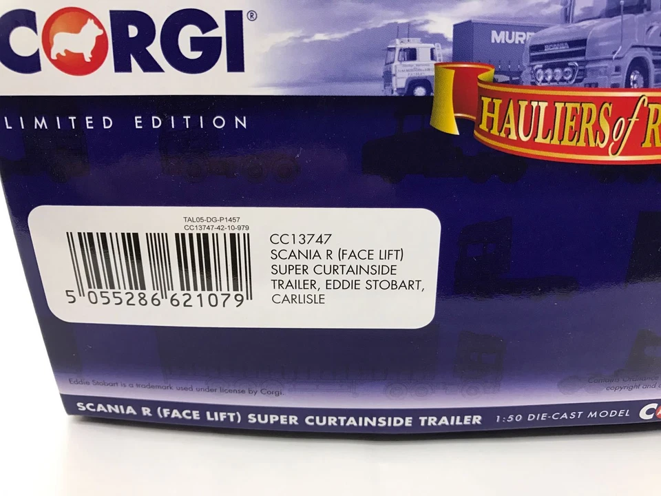 Corgi CC13747, Scania R (Face Lift) Super Curtainside Trailer, Eddie Stobart - Image 4 of 4