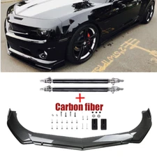 Front Bumper Lip Spoiler Splitter Carbon Fiber For Chevrolet Camaro LT SS RS