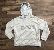 Nike Dri Fit Womens Medium Light Blue Just Do It Hoodie Hooded Sweatshirt