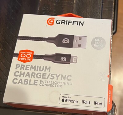 Griffin Premium Charge/Sync Cable 5ft for apple iphone ipad - New