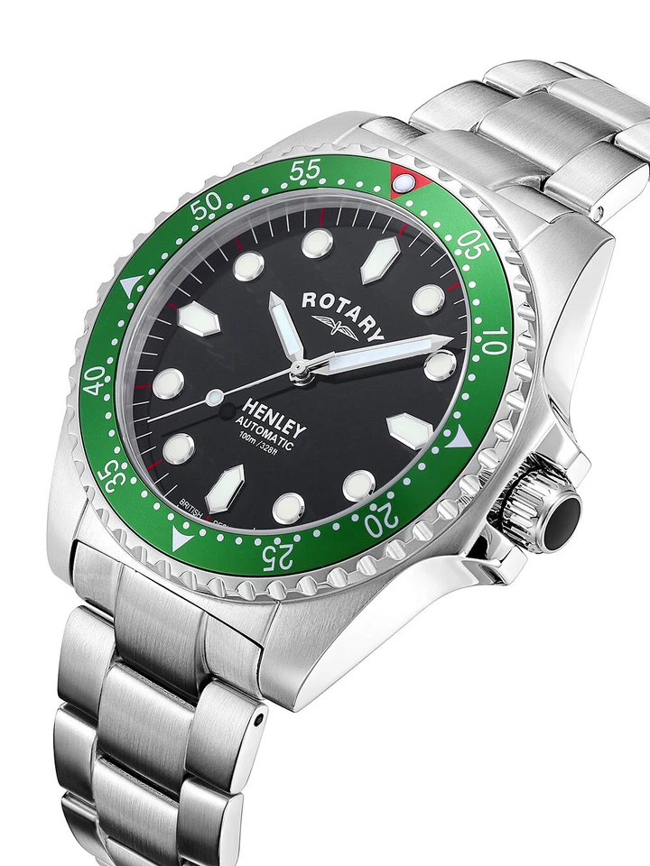 Rotary GB05136/71 Henley Automatico Orologio Uomo 42mm 10ATM - Immagine 2 di 4