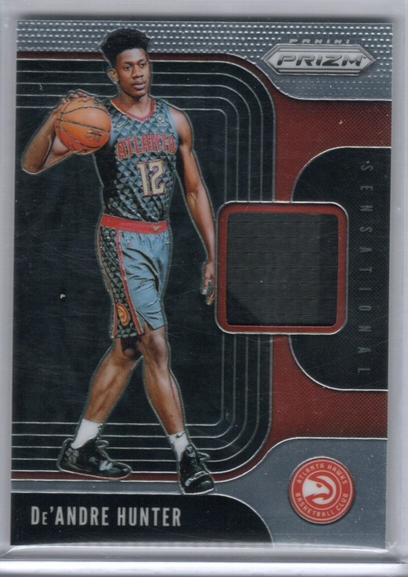 DE'ANDRE HUNTER 2019-20 PANINI PRIZM SENSATIONAL SWATCHES ATLANTA HAWKS