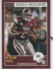 2021 Chronicles Draft Score #56 Kylin Hill MISSISSIPPI STATE Rookie Card 35. rookie card picture