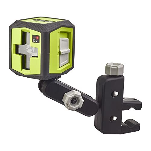 Ryobi RBCLLR1 Livella Laser a Croce Color Rosso con 2 Linee Simultanee, per Dist