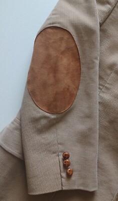 【70s】Euro Vintage Ethnic Suede Coat Vintage Haggar 1970s Corduroy Suede Elbow Patch Western