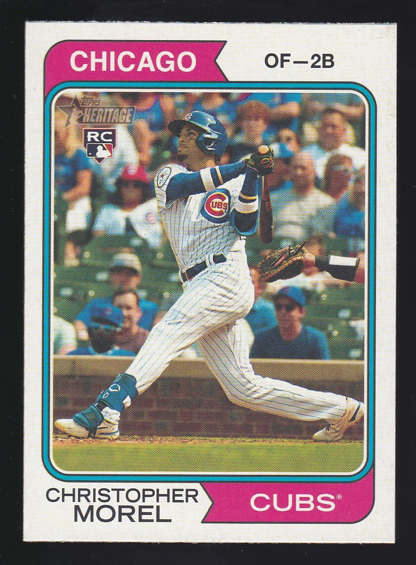 2023 Topps Heritage #110 CHRISTOPHER MOREL RC Chicago Cubs ROOKIE CARD