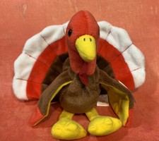 Ty Gobbles the Turkey Beanie Baby P.V.C. Errors Retired