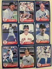 1986 Fleer Boston Red Sox Complete Team Set! Wade Boggs Roger Clemens ++