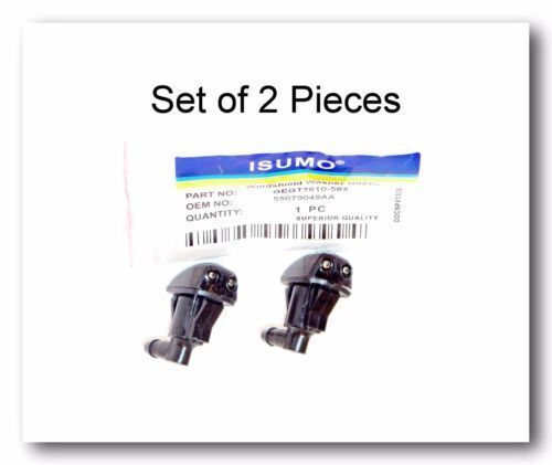 Set 2 Windshield Washer Nozzle Front Dual Holes Fits: Toyota Echo 2000-2005 - Picture 1 of 3