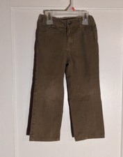 Boys "Nautica" Brown Adjustable Waist Straight Pants in Size 4T