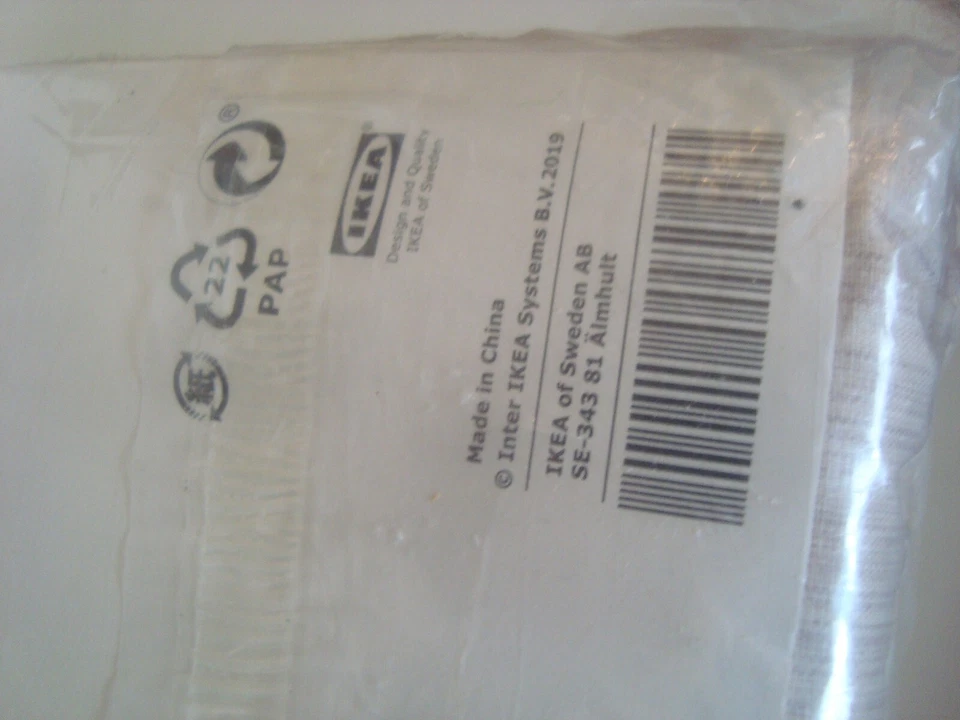 IKEA Pink Bed Set Duvet Cover with Two Pillowcases King Striped Cotton NEW NIP - Image 4 of 4