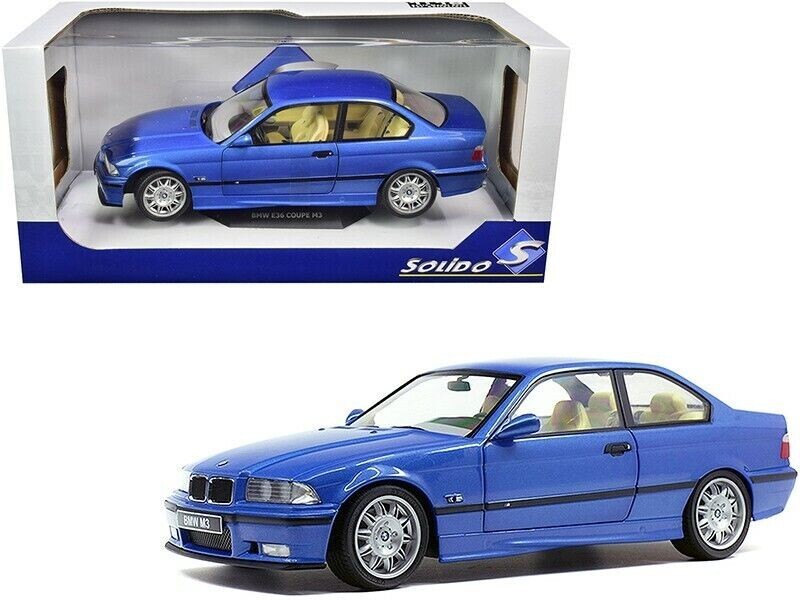 SOLiDO 1/18 BMW E36 COUPE M3 カスタム 1/18 BMW E36 M3 Coupe (Blue) Diecast Car Model by Solido