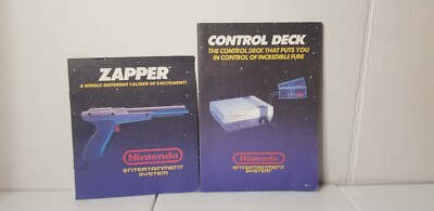 Nintendo Entertainment System (NES) Control Deck & Zapper User Manuals, Used