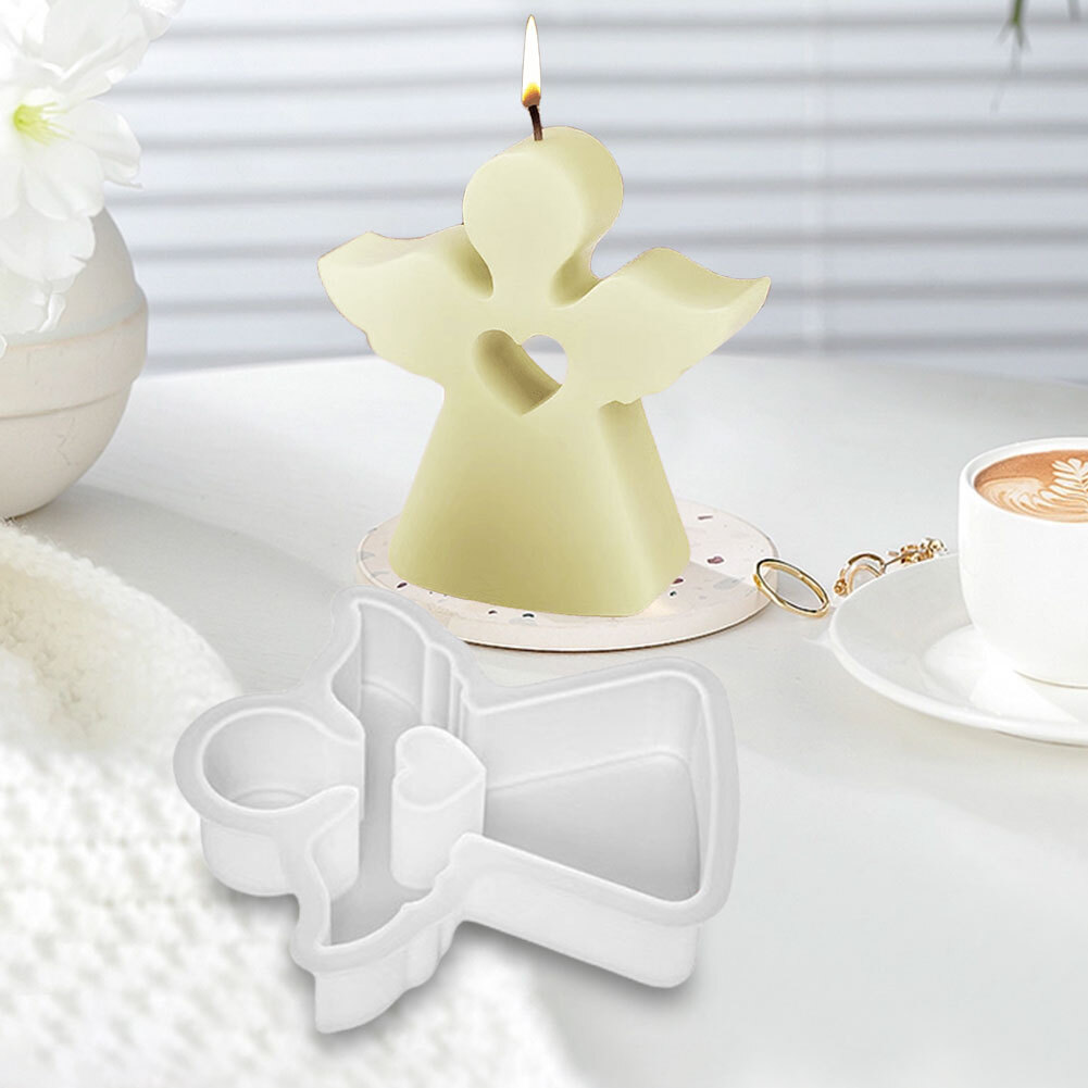 Angel Candle Casting Molds DIY Candle Making Mold for Adults Kids (S