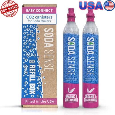 60L Easy Connect CO2 Canisters Refill SodaStream Quick Connect Machines New