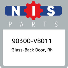 90300-VB011 Nissan Puerta Trasera Cristal, Derecha 90300VB011, Nueva Pieza Original OEM