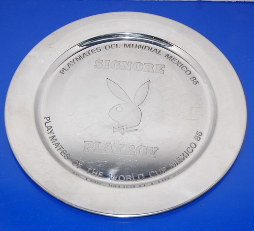 Playboy Playmates FIFA 1986 World Cup Mexico Metal Plate Dish | Rare | Signore - Imagen 3 de 6