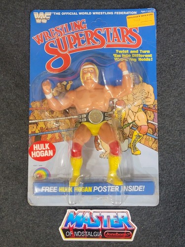 WWF 1985 LJN Hulk Hogan Sealed NEW MOC Clear Bubbl...