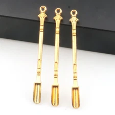 3 Piece Mini Metal Spoon Powder Scoop Mini Shovel Gold Or Silver Color 