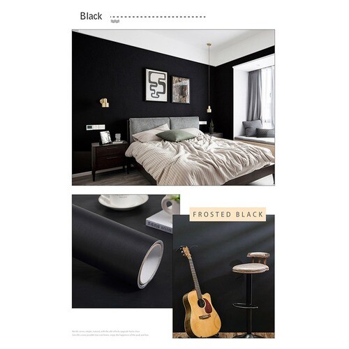 Modern Gray Self Adhesive Wallpaper Room Mural Decals Home Decor Waterproof - Bild 12 von 47