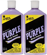 California Custom Products PURPLE METAL POLISH 12oz. ** 2 PACK **